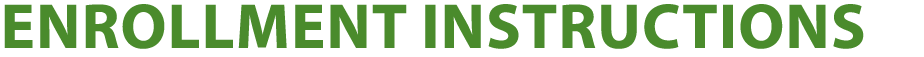 Enrollment instructions